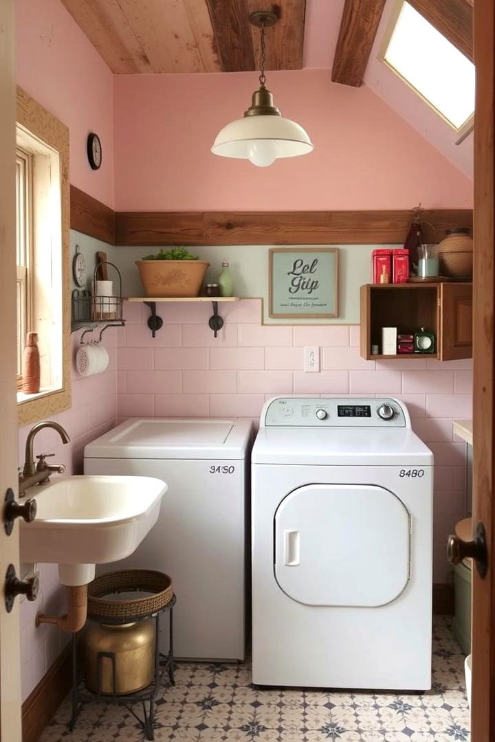 Vintage Charm and Antique Touches - 22 Laundry Room Decor Ideas