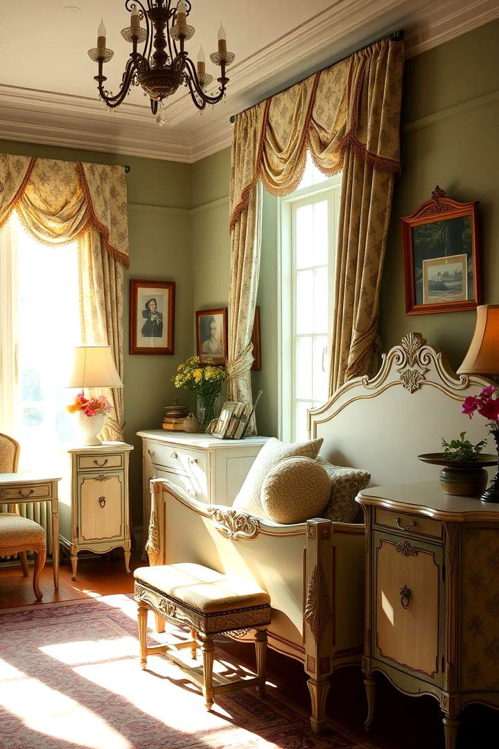 Vintage Charm in Sage Hues - 22 Sage Green Bedroom Ideas