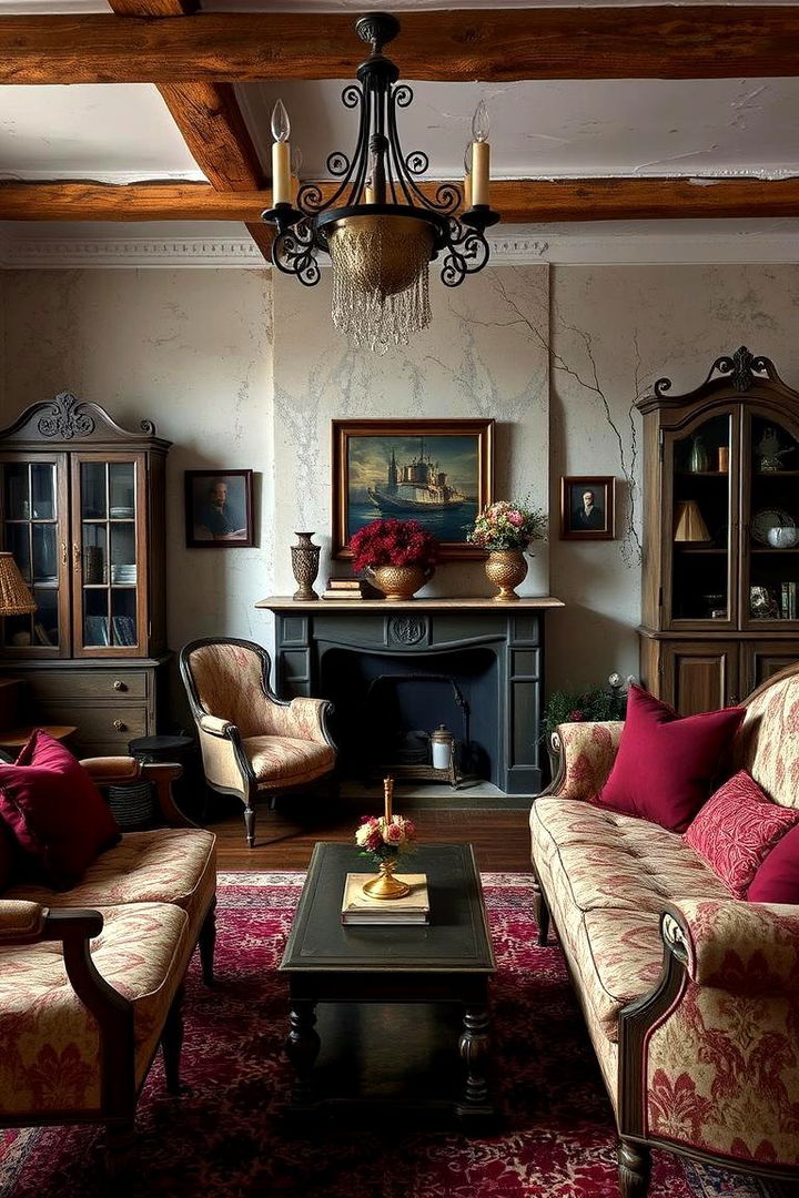 Vintage Charm with Burgundy Hues - 22 Burgundy Bedroom Ideas
