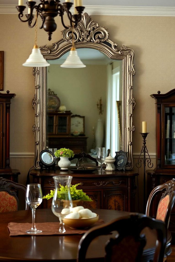Vintage Charm with Flair - 22 Dining Room Mirror Ideas