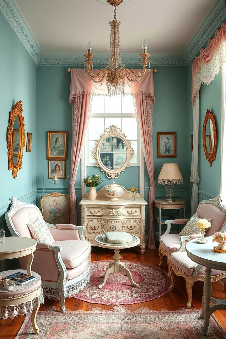 Vintage Charm with Soft Hues - 22 Teal and Pink Bedroom Ideas