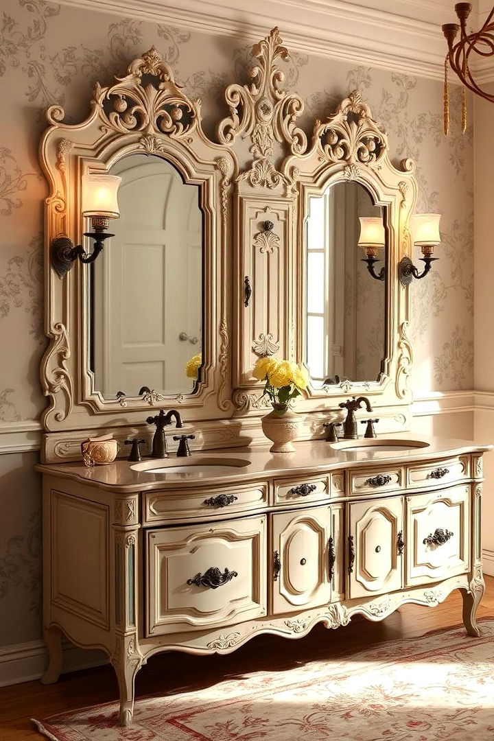 Vintage Chic Style - 22 Double Vanity Bathroom Ideas