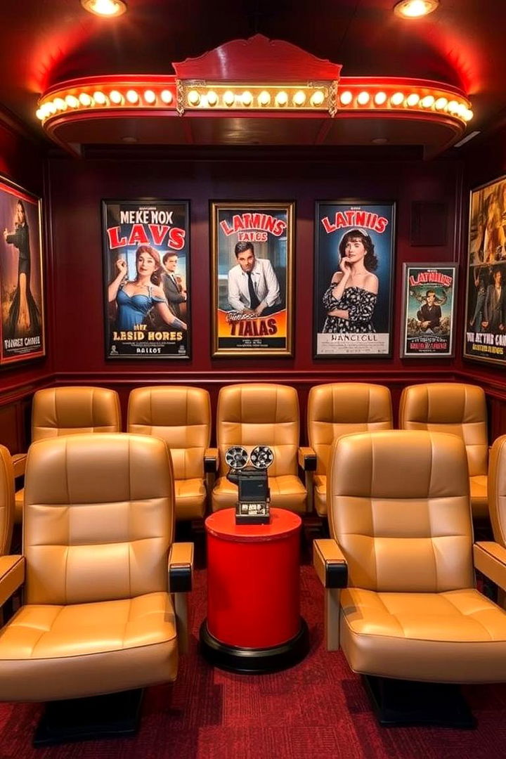 Vintage Cinema Decor - 22 Media Room Ideas