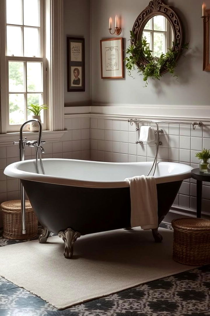 Vintage Clawfoot Twist - 22 Drop in Tub Ideas