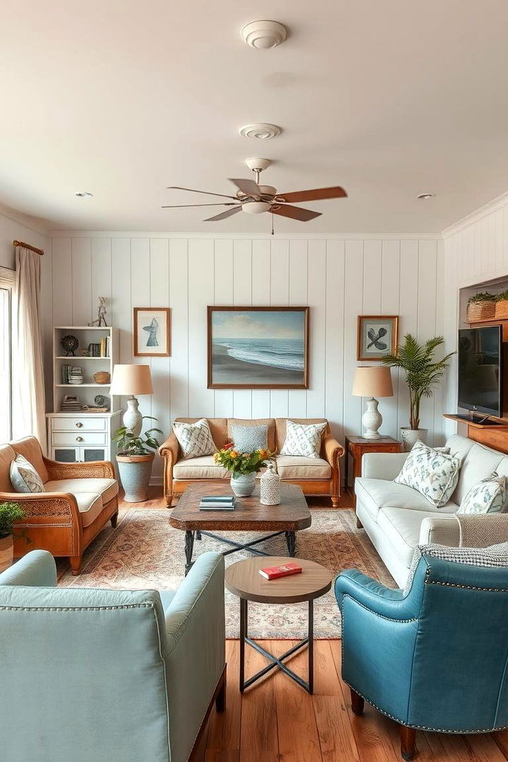 Vintage Coastal Chic - 22 Beach House Living Room Ideas