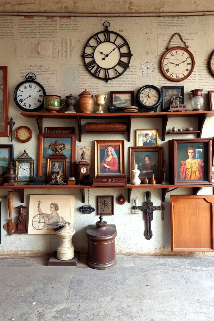 Vintage Collection Showcase - 22 Blank Wall Ideas