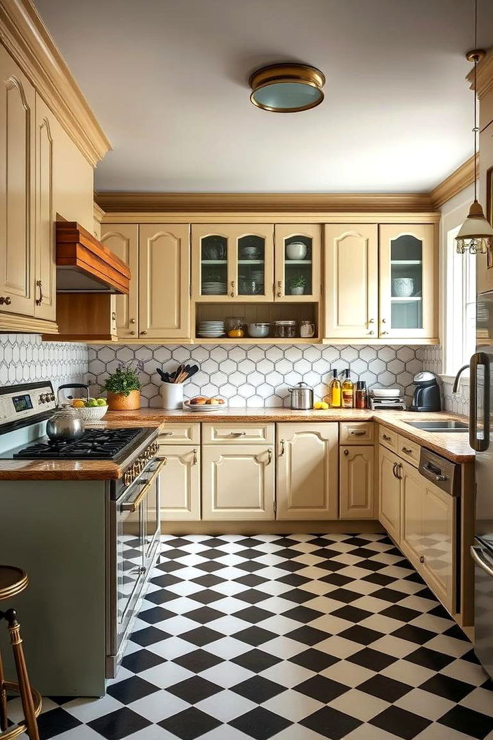 Vintage Craftsmanship Revival - 22 Kitchens With Checkered Floors
