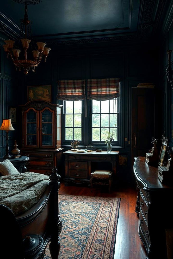 Vintage Dark Furniture - 22 Dark Bedroom Ideas