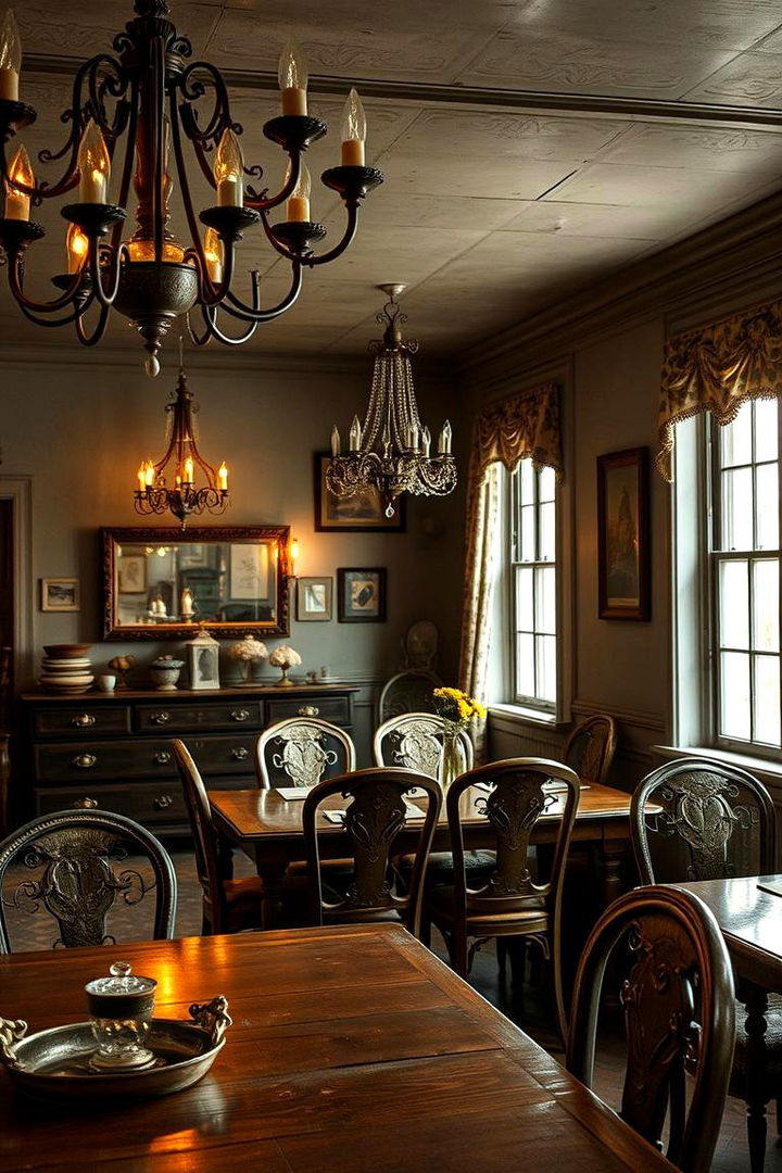 Vintage Decor Elements - 22 Moody Dining Room Ideas