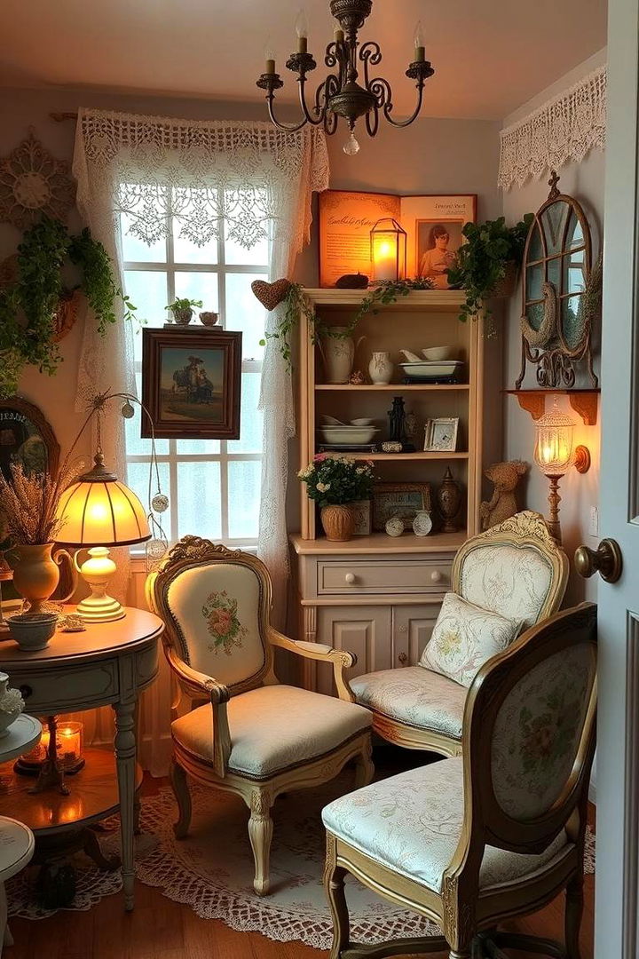 Vintage Decor Nook - 22 Living Room Nook Ideas