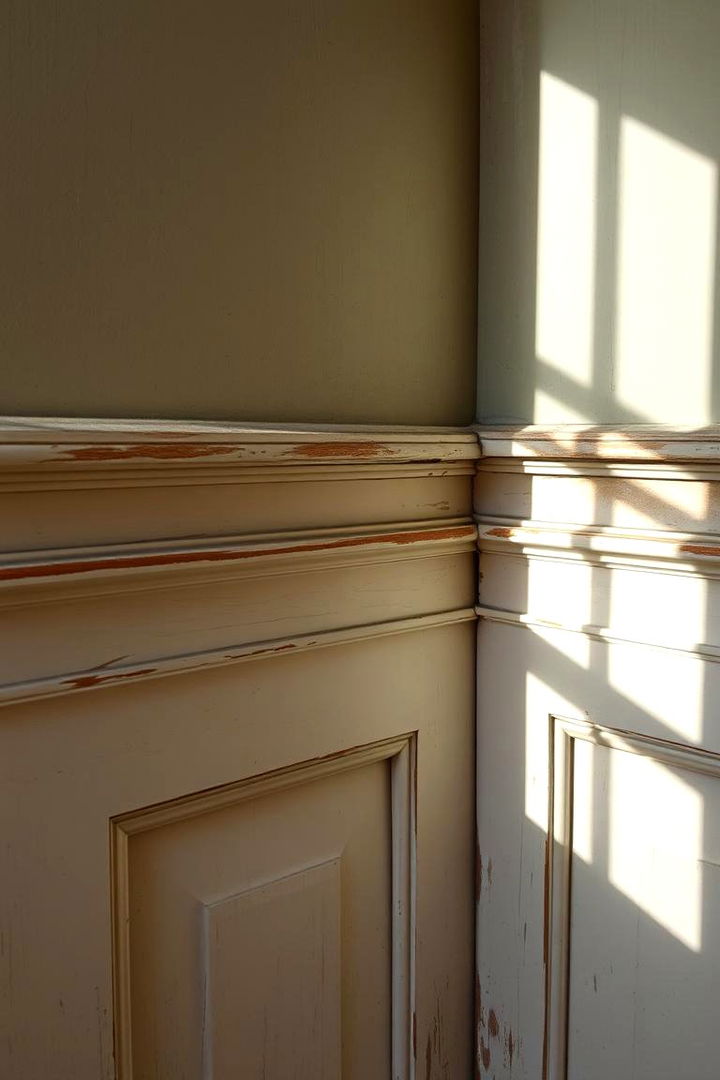 Vintage Distressed Finish - 22 Wainscoting Ideas