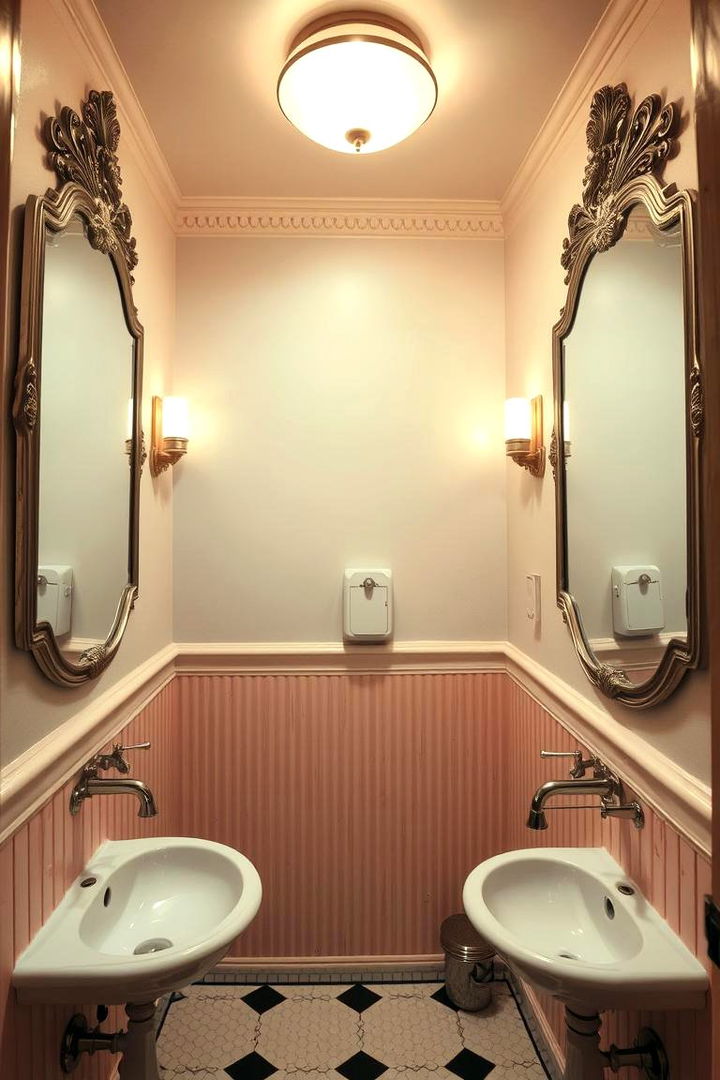 Vintage Elegance - 22 Restaurant Bathroom Ideas