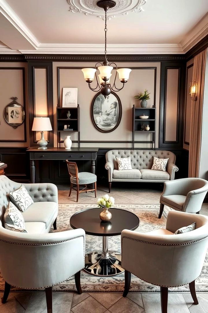 Vintage Elegance Blend - 22 Grey and White Living Room Ideas