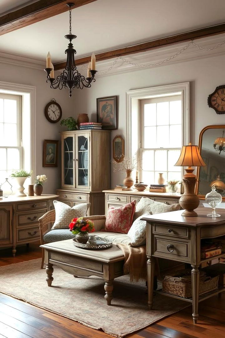 Vintage Elegance Furnishings - 22 Preppy Living Room Ideas
