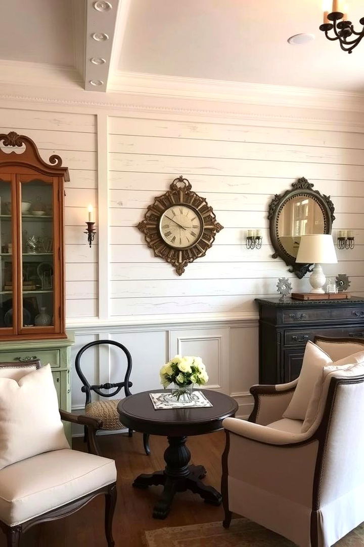 Vintage Elegance Shiplap Fireplace - 22 Shiplap Fireplace Ideas