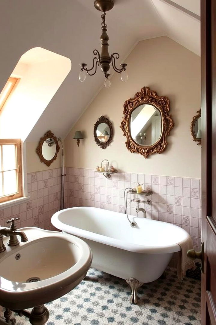 Vintage Elegance in Attic Style - 22 Attic Bathroom Ideas