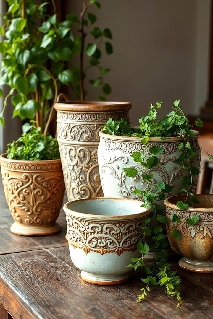 Vintage Elegance with Potted Plants - 22 Potted Plant Arrangement Ideas