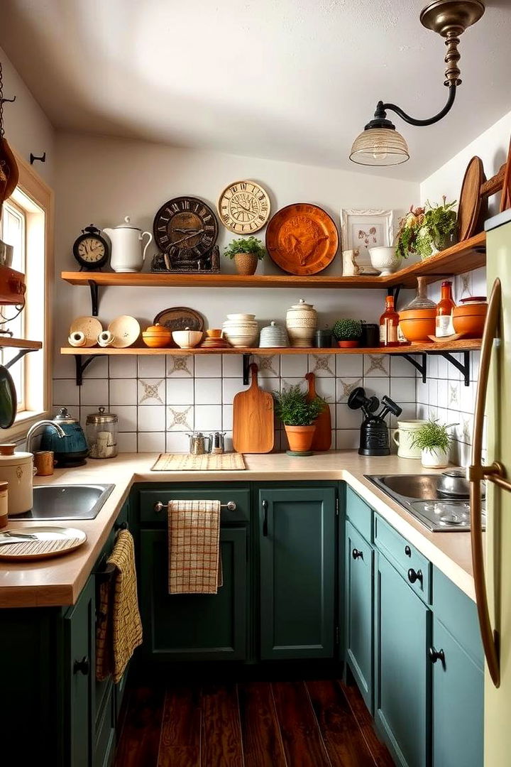 Vintage Element Touches - 22 Cozy Kitchen Ideas