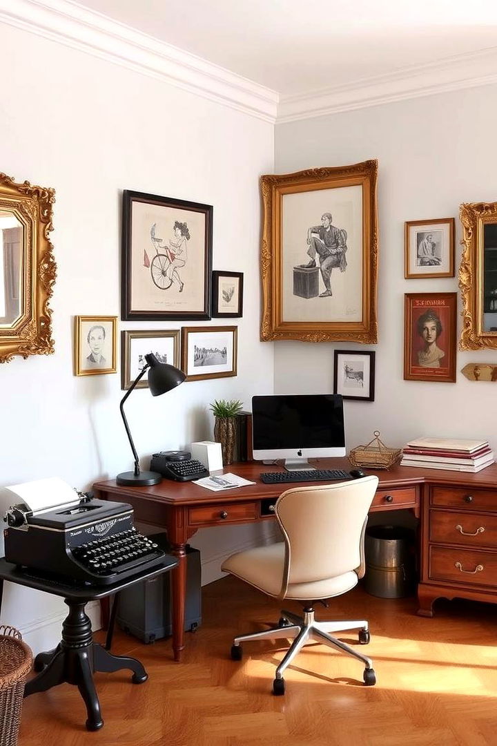 Vintage Elements Integration - 22 Home Office Ideas for Her