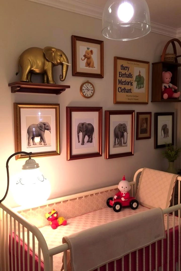 Vintage Elephant Accents - 22 Elephant Nursery Ideas