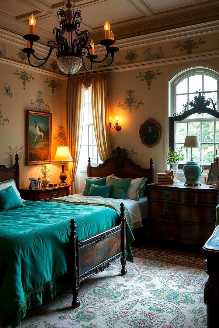 Vintage Emerald Vibes - 22 Emerald Green Bedroom Ideas