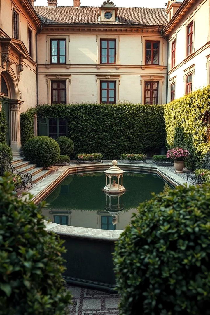 Vintage European Touch - 22 Small Garden Reflecting Pool Ideas