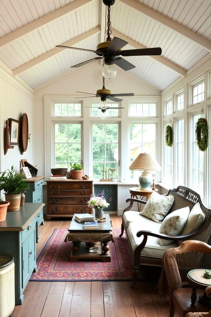 Vintage Farmhouse Decor - 22 Farmhouse Sunroom Ideas