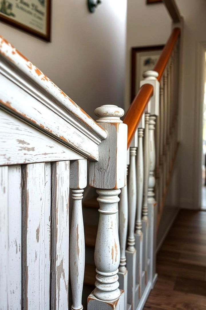 Vintage Farmhouse Look - 22 Farmhouse Rustic Stair Railing Ideas