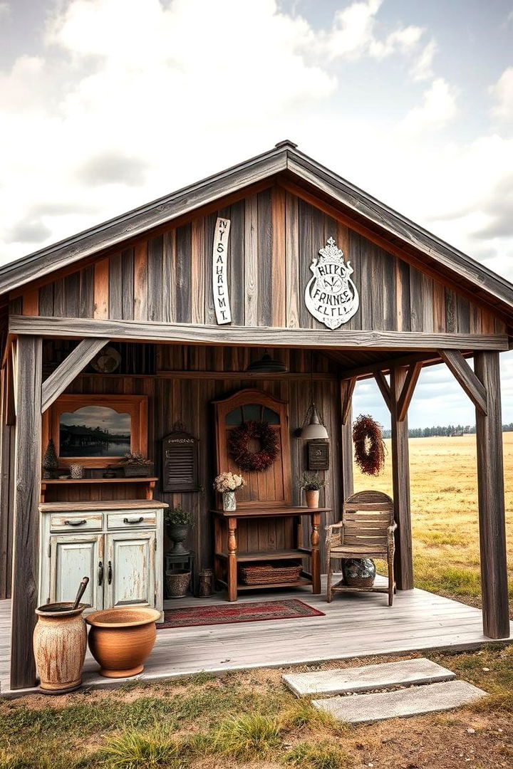 Vintage Farmhouse Pavilion - 22 Outdoor Pavilion Ideas