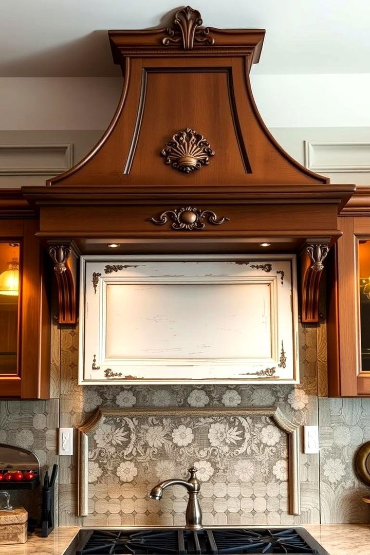 Vintage Farmhouse Range Hood - 22 Range Hood Ideas