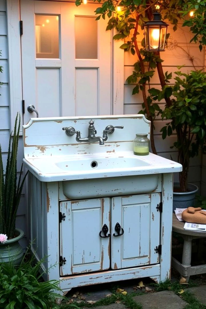 Vintage Farmhouse Vibe - 22 outdoor sink ideas