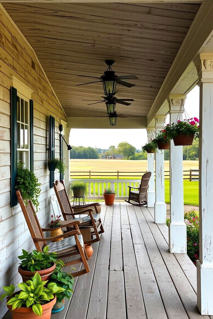 Vintage Farmhouse Vibe - 22 Covered Porch Ideas