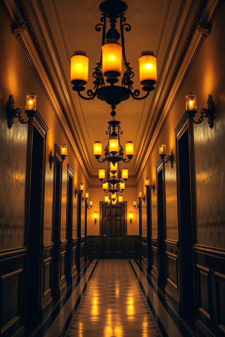 Vintage Fixture Charm - 22 Hallway Lighting Ideas