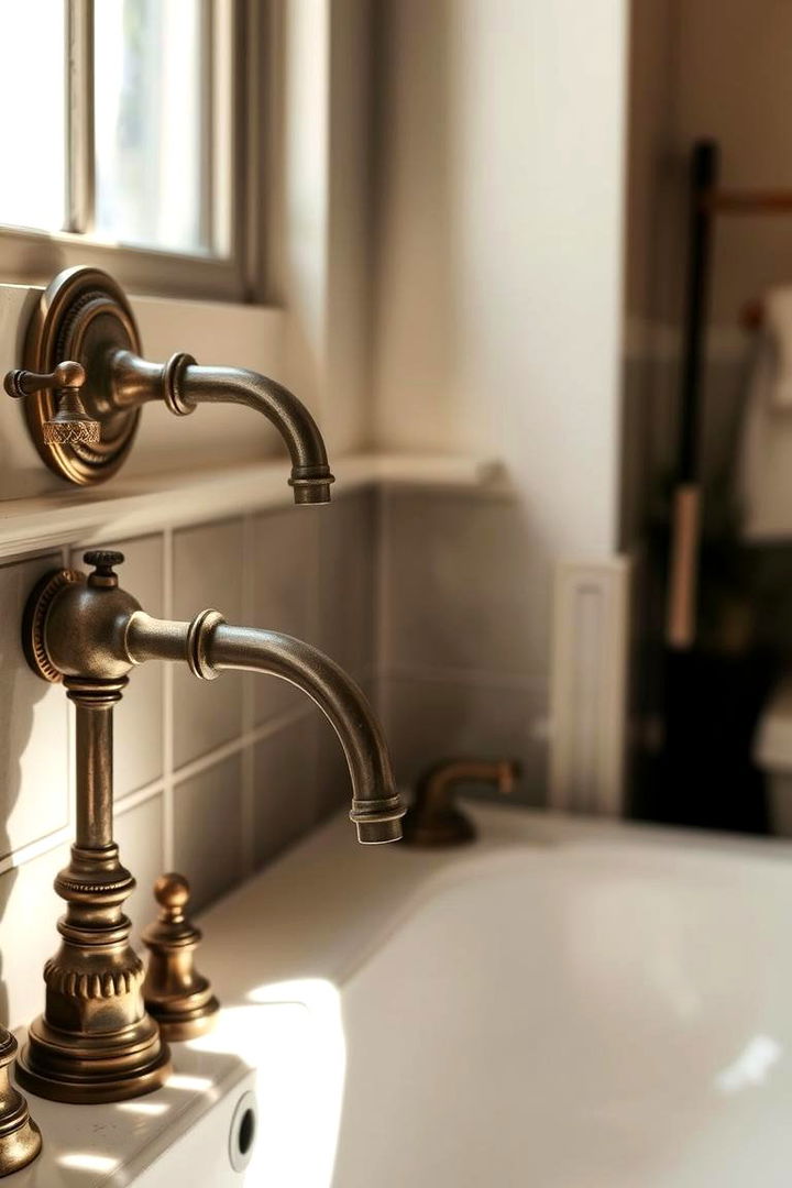 Vintage Fixtures Embrace - 22 Rustic Bathroom Ideas