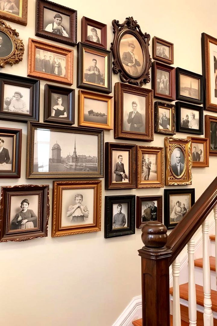 Vintage Frames Collection - 22 Staircase Wall Ideas