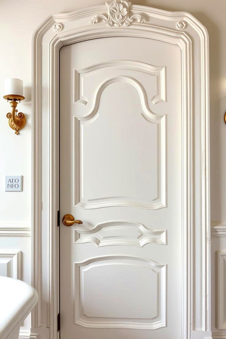 Vintage French Charm - 22 Bathroom Door Ideas
