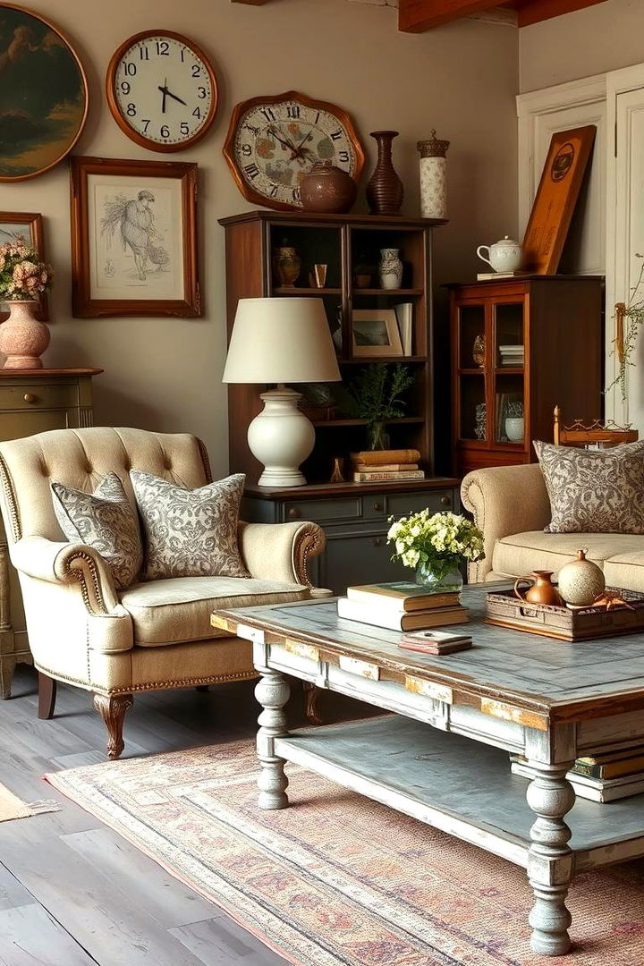 Vintage Furniture Mix - 22 Small Rustic Living Room Ideas