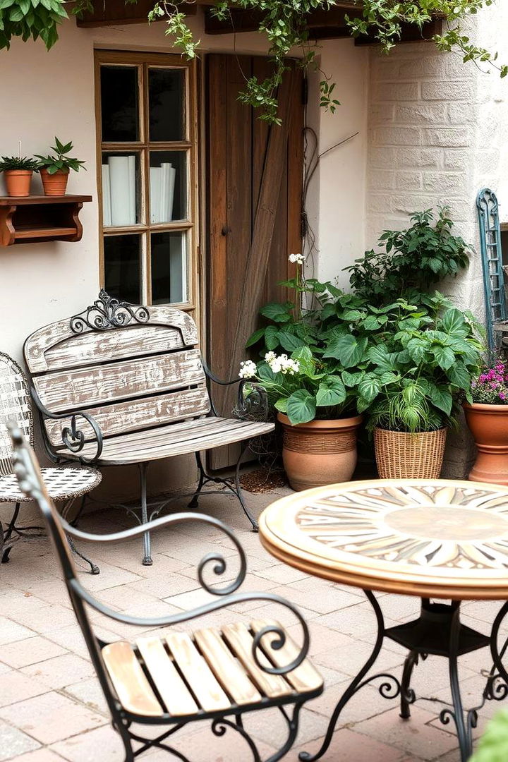 Vintage Garden Furniture - 22 Rustic Landscaping Ideas