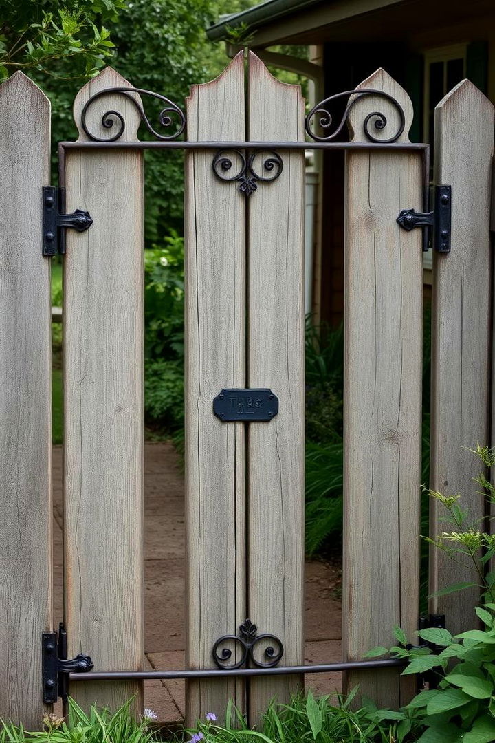 Vintage Garden Gate Fence - 22 Small Garden Fence Ideas