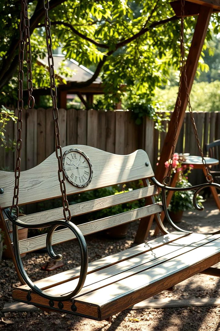 Vintage Garden Swing Delight - 22 Garden Furniture Ideas
