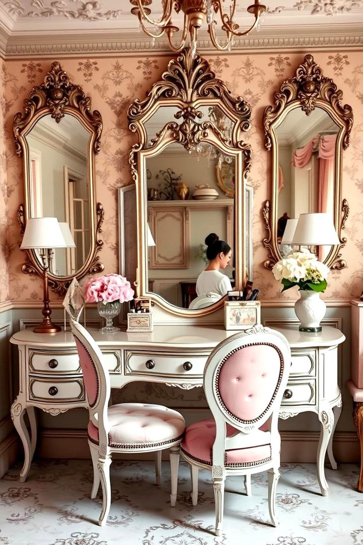 Vintage Glam Elegance - 22 Vanity Room Ideas