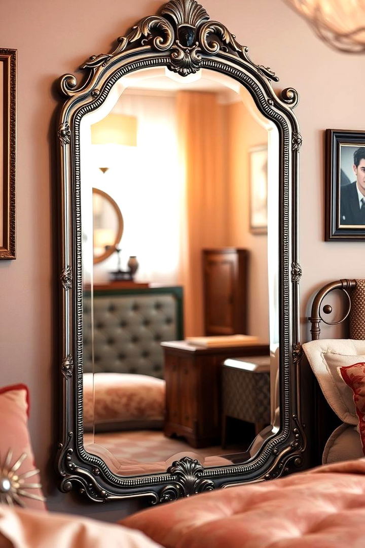 Vintage Glam Mirror - 22 Bedroom Mirror Ideas