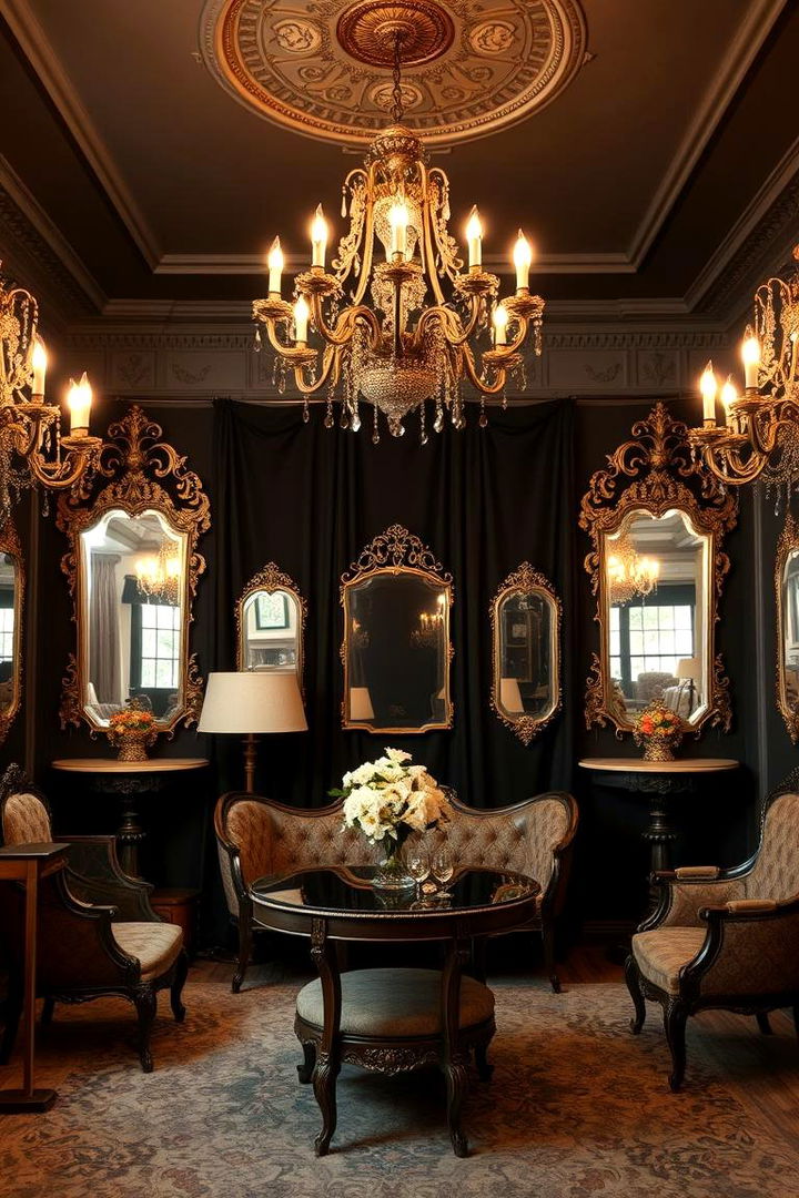 Vintage Glamour Revival - 22 Black Room Ideas