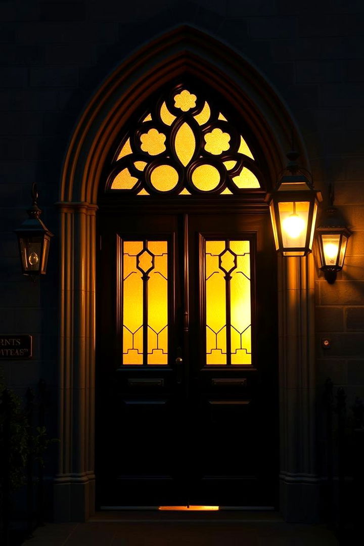 Vintage Gothic with Lanterns - 22 Gothic Front Door Ideas