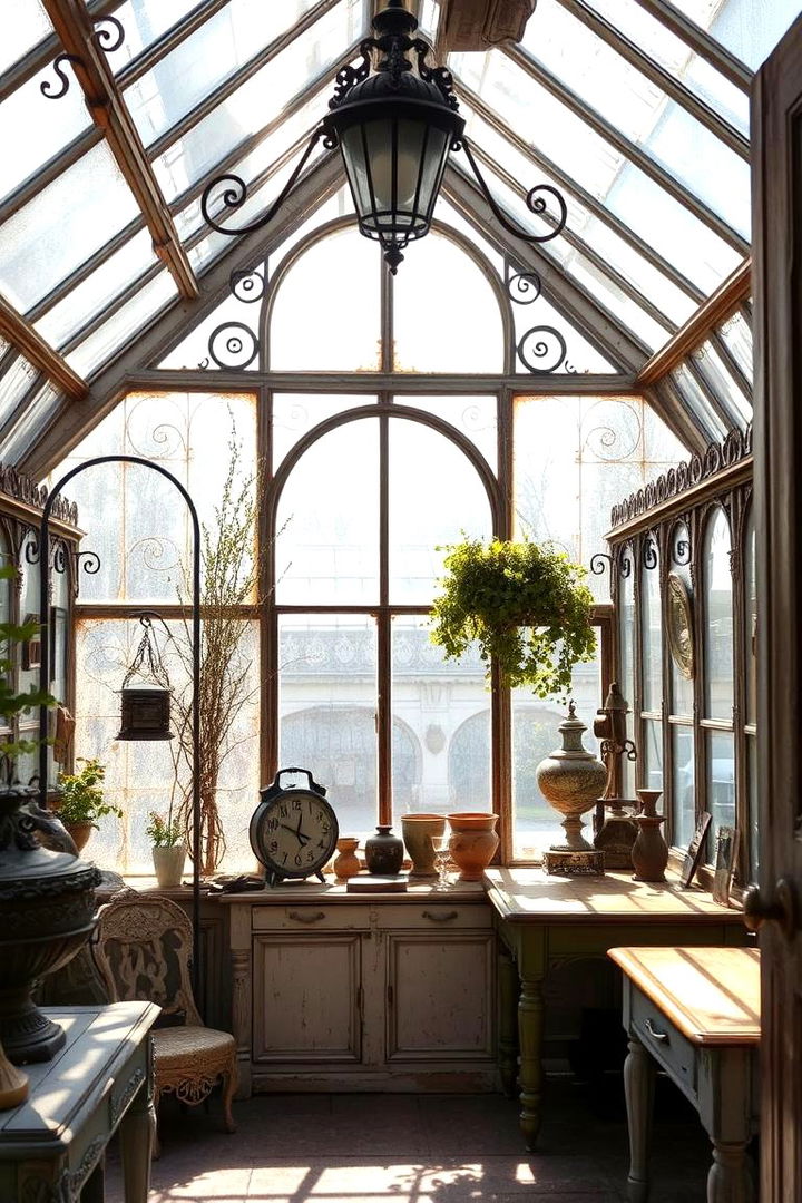 Vintage Greenhouse Charm - 22 Greenhouse Room Ideas