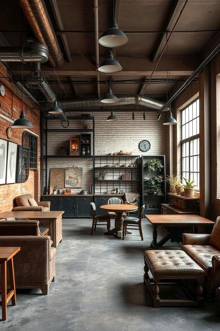 Vintage Industrial Accents - 22 Mens Living Room Ideas
