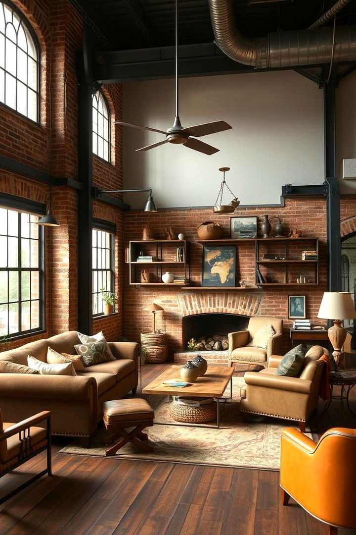 Vintage Industrial Blend - 22 Aesthetic Living Room Ideas