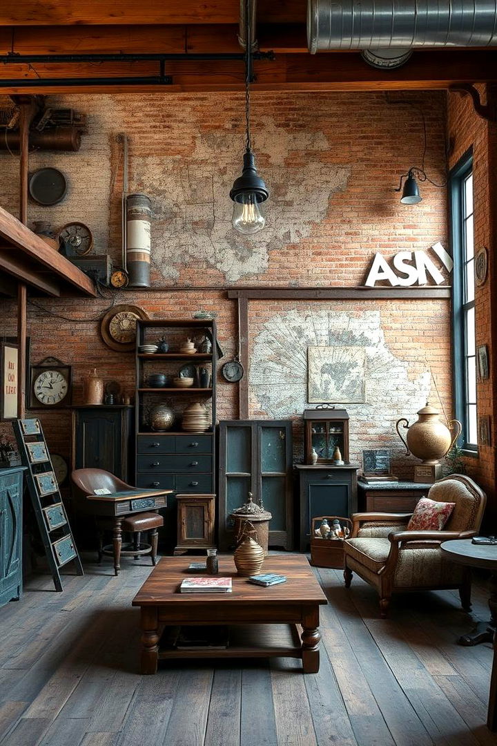 Vintage Industrial Charm - 22 Loft-style Living Room Ideas