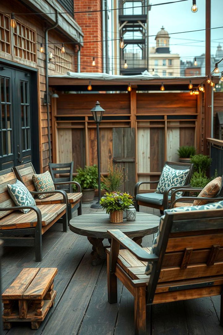 Vintage Industrial Inspired Furniture - 22 Deck Furniture Ideas
