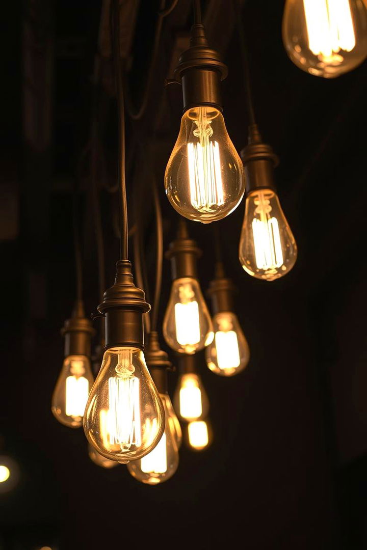 Vintage Industrial Lighting Fixtures - 22 Industrial Living Room Ideas